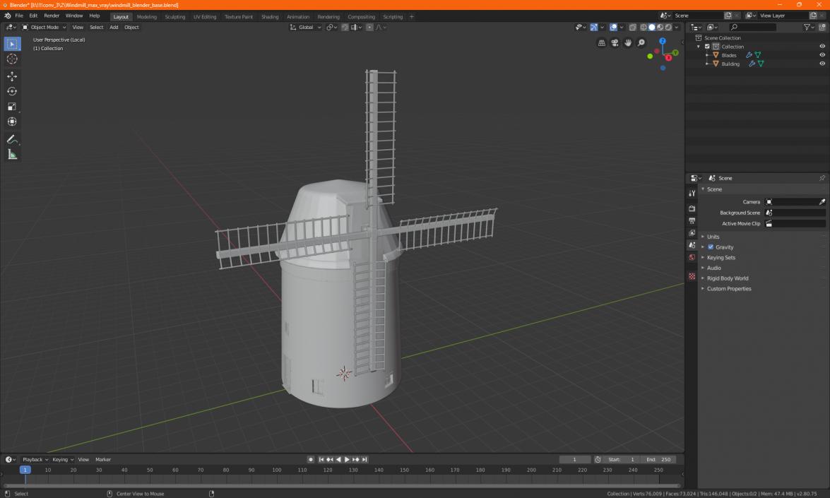 3D model Windmill