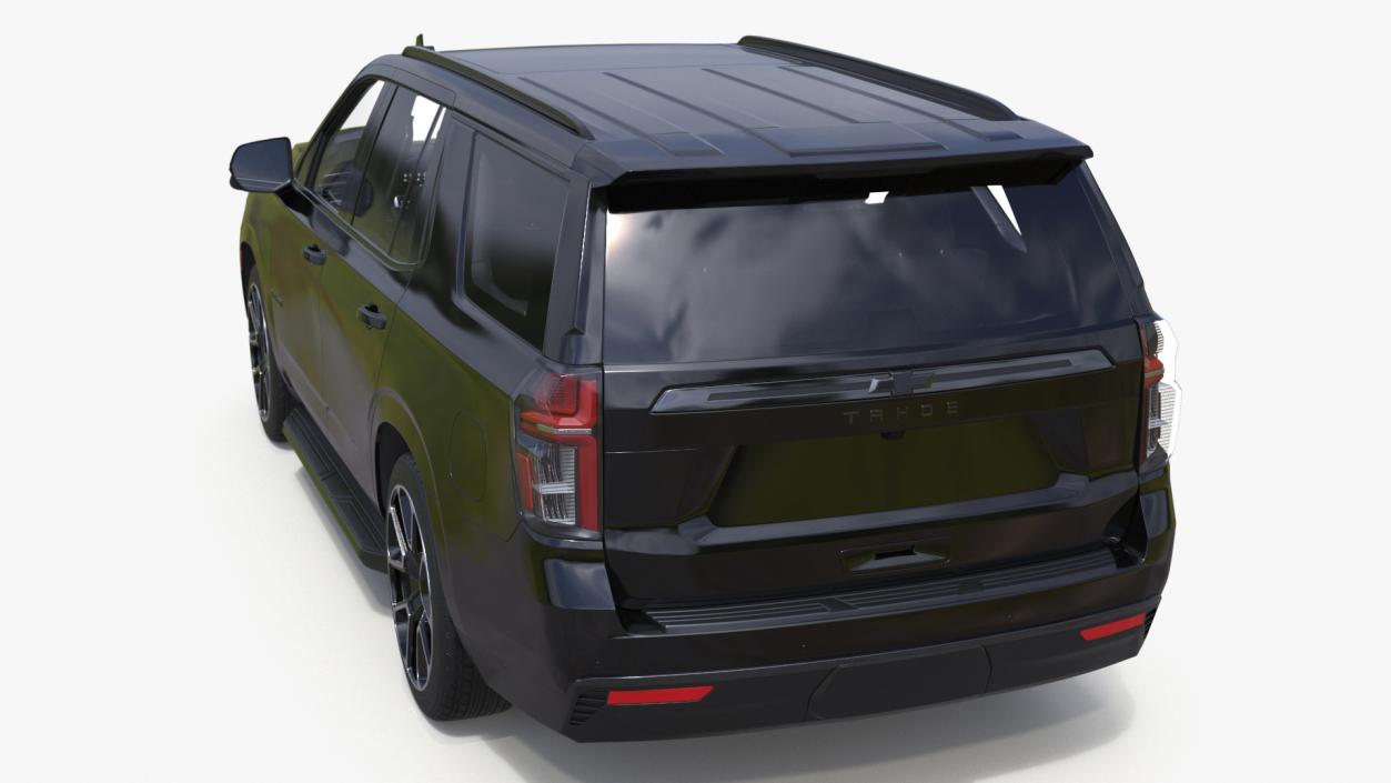 3D SUV Chevrolet Tahoe 2024 Black Simplified