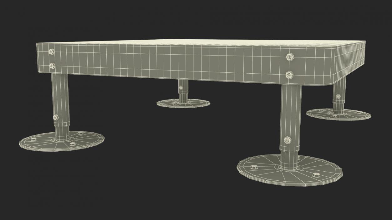 3D Dog Park Starter Table Green model