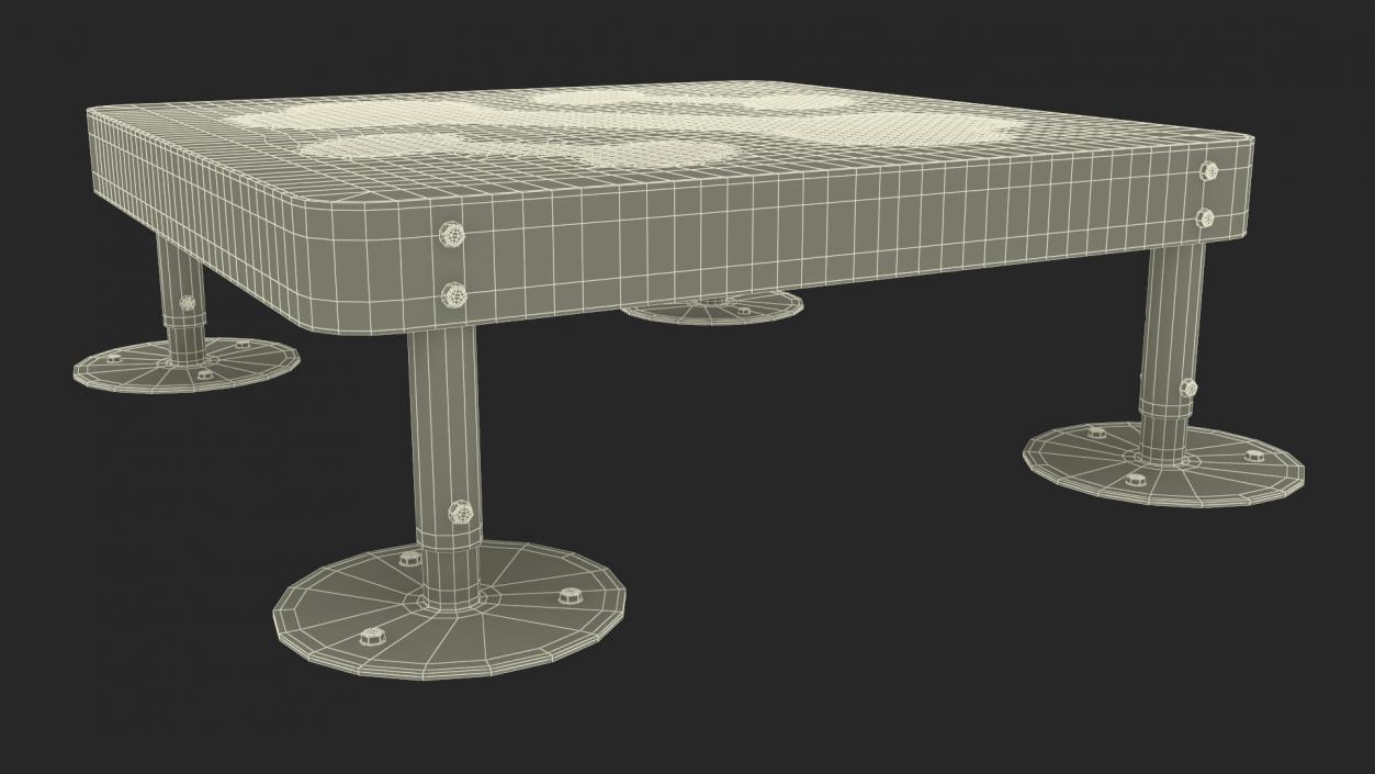 3D Dog Park Starter Table Green model