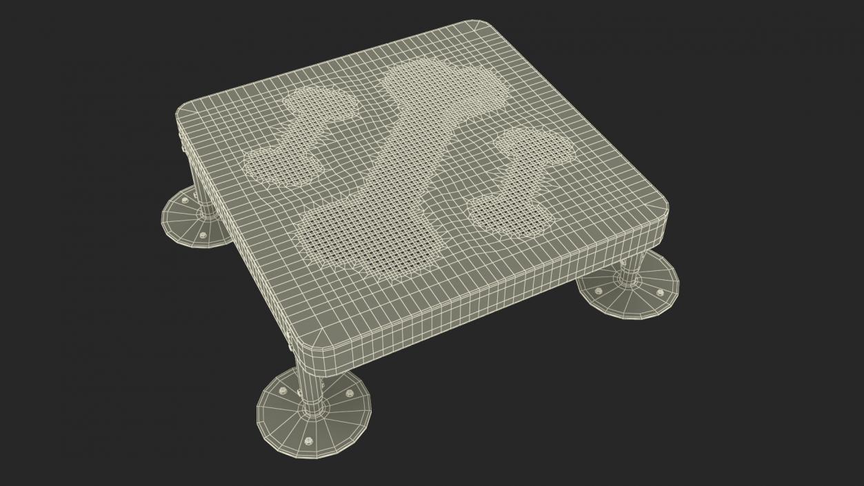 3D Dog Park Starter Table Green model