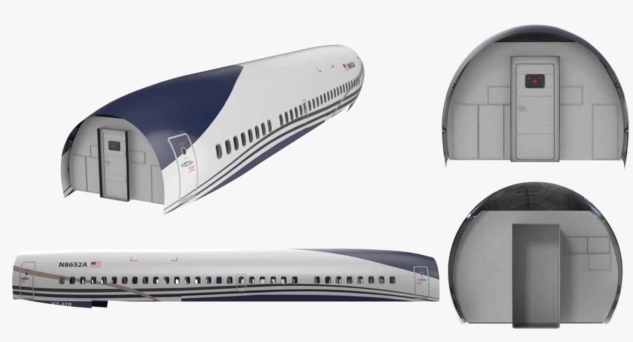 3D Boeing 737 Passenger Cabin