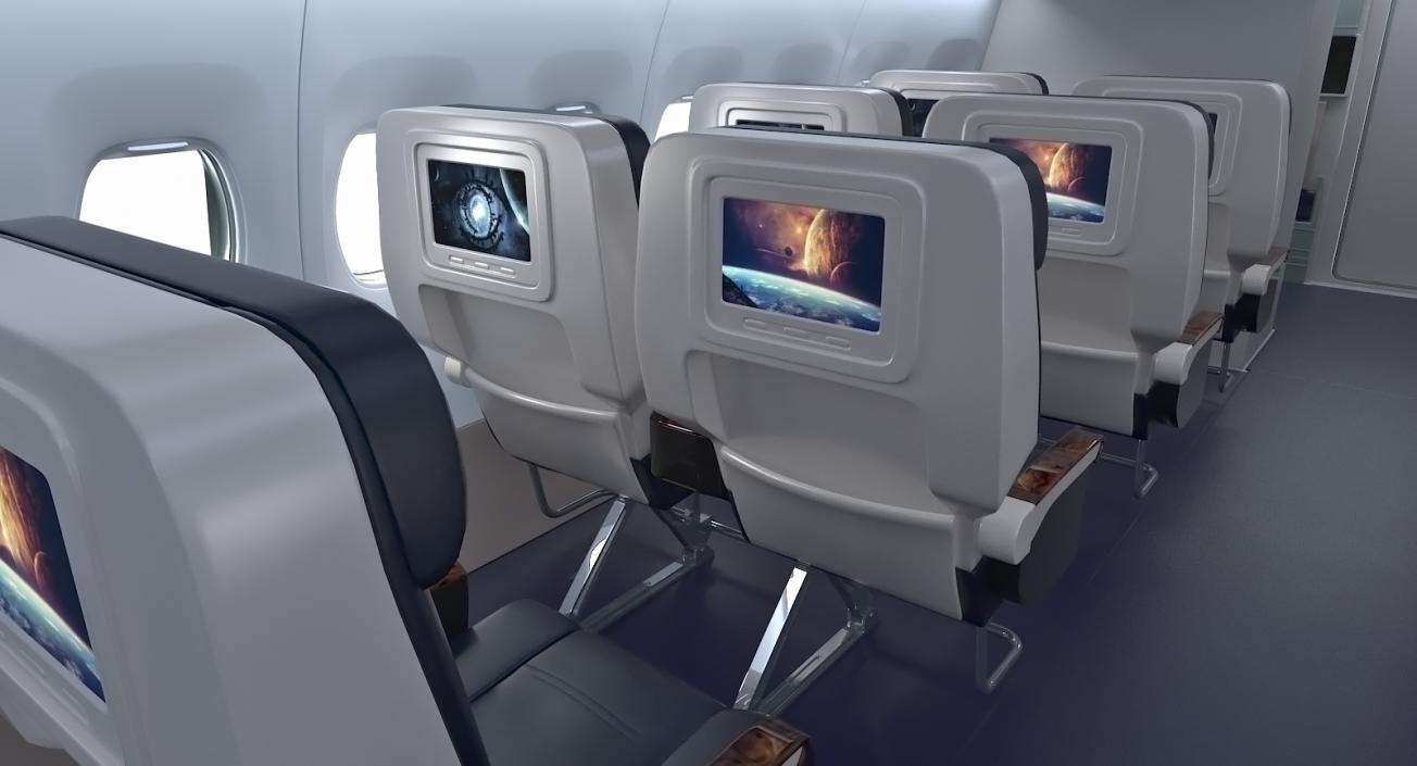 3D Boeing 737 Passenger Cabin