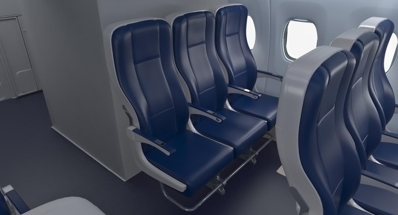 3D Boeing 737 Passenger Cabin