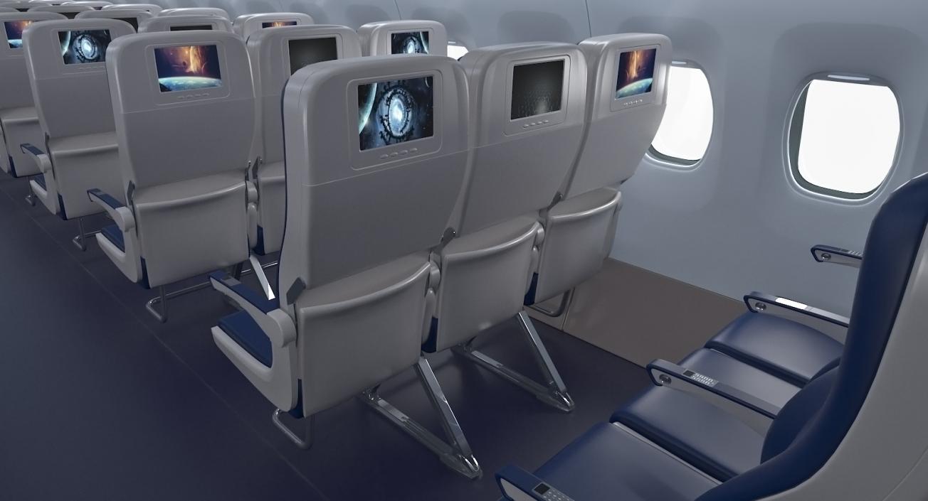 3D Boeing 737 Passenger Cabin