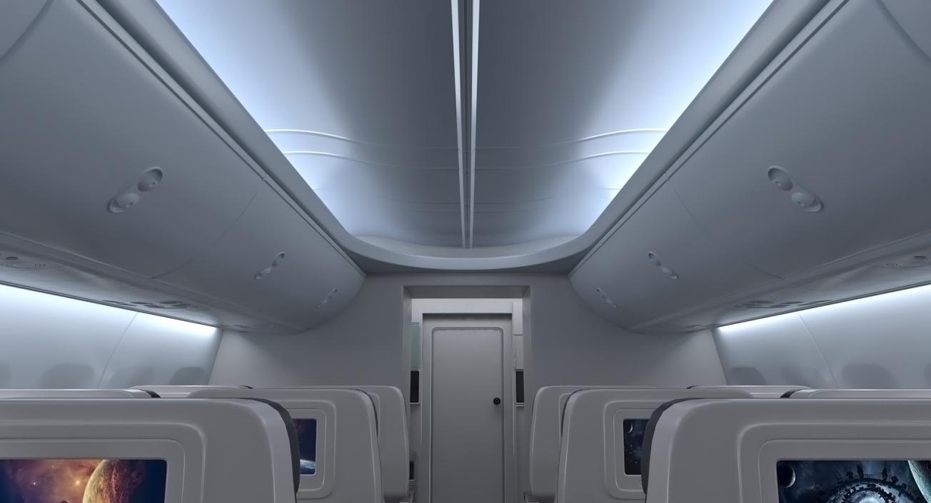 3D Boeing 737 Passenger Cabin