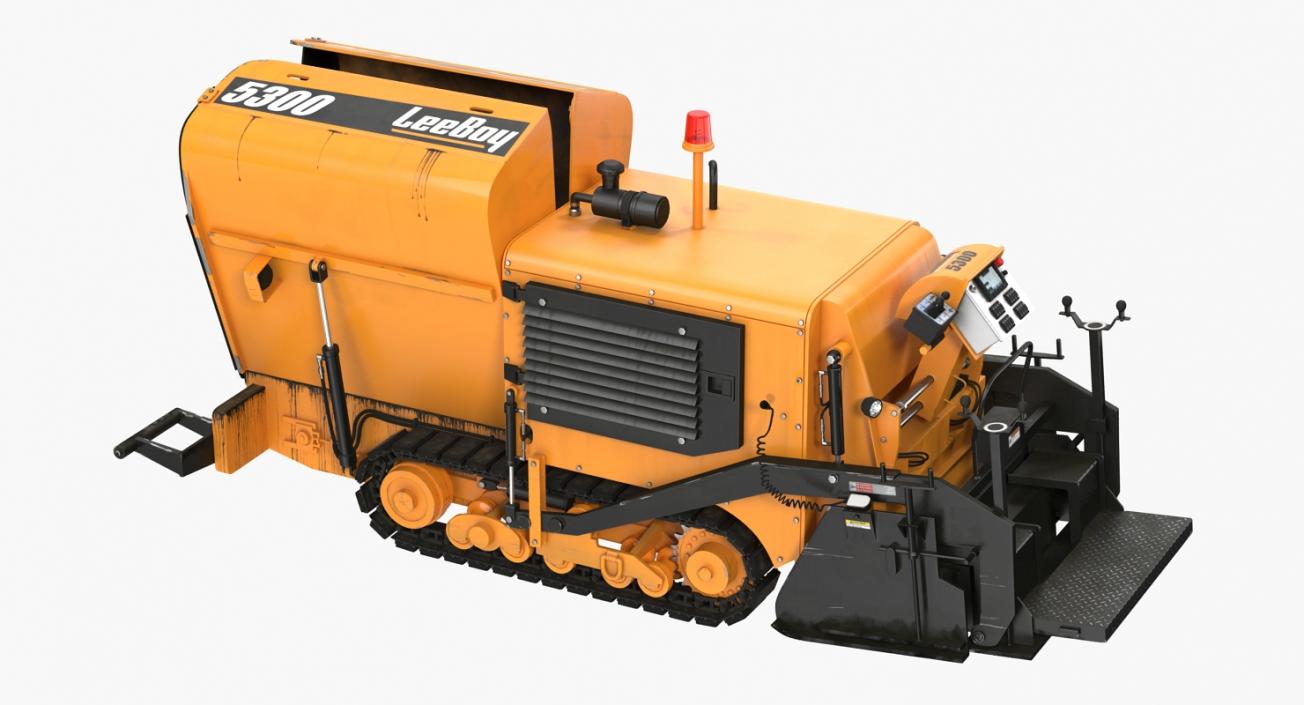 Asphalt Paver LeeBoy 5300 Rigged 3D