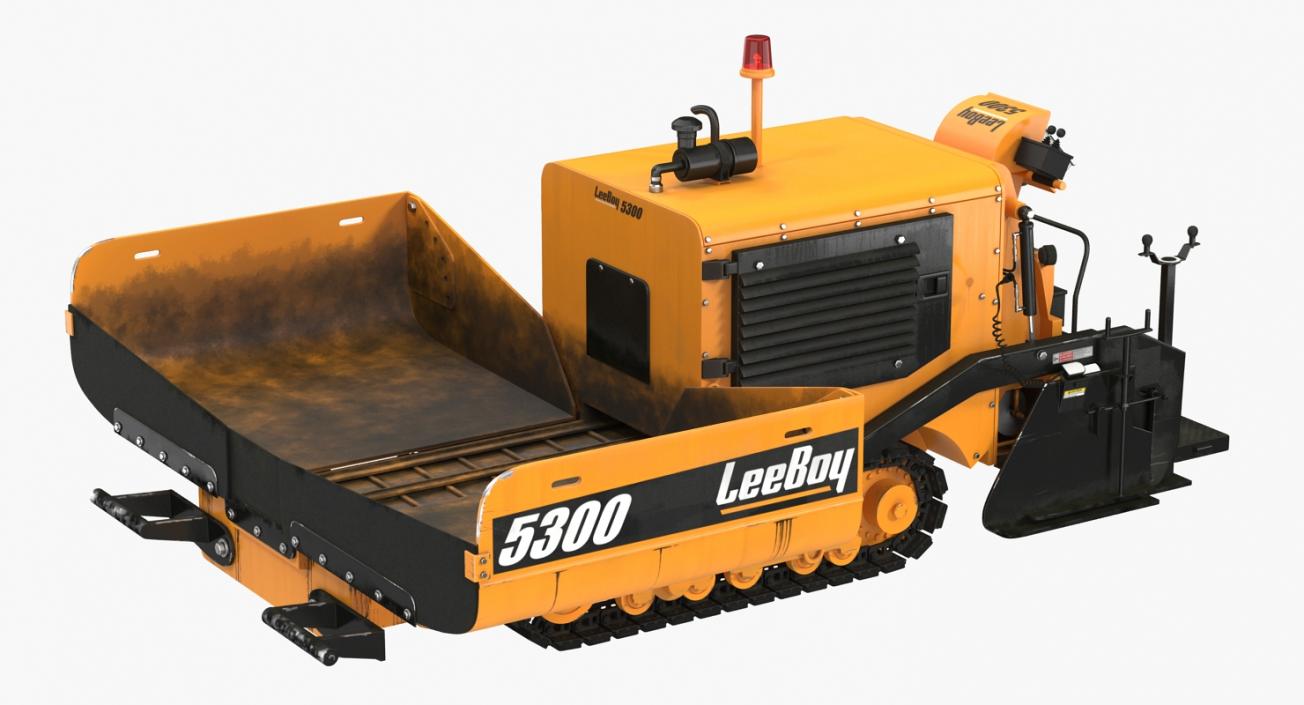 Asphalt Paver LeeBoy 5300 Rigged 3D