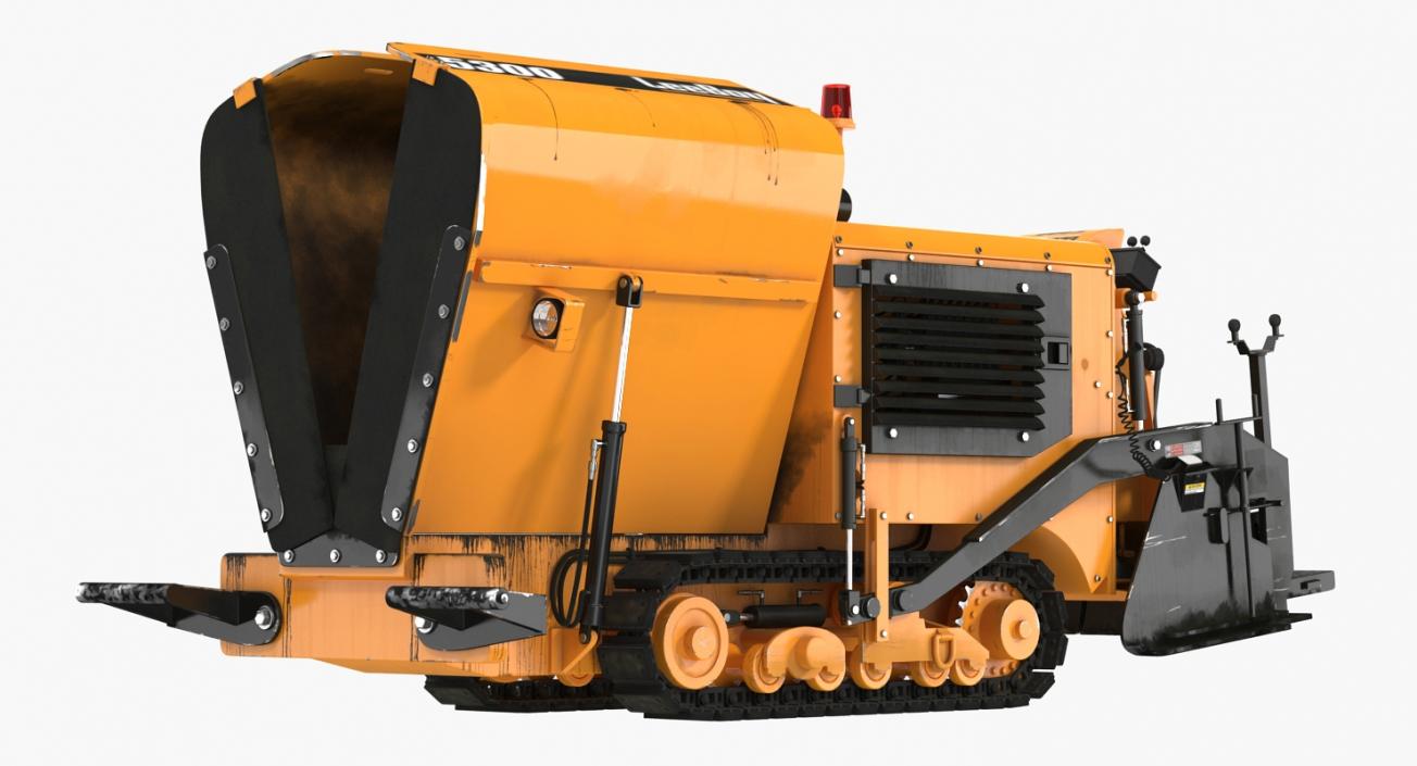 Asphalt Paver LeeBoy 5300 Rigged 3D