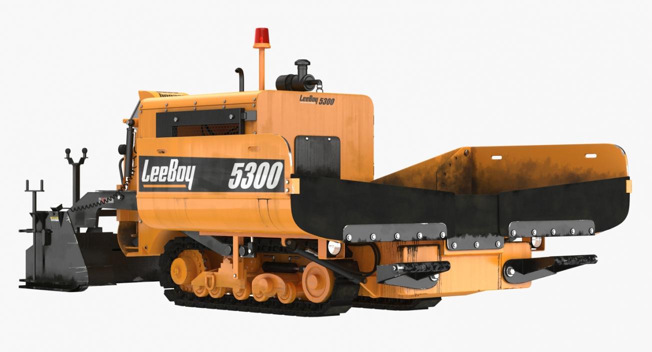 Asphalt Paver LeeBoy 5300 Rigged 3D