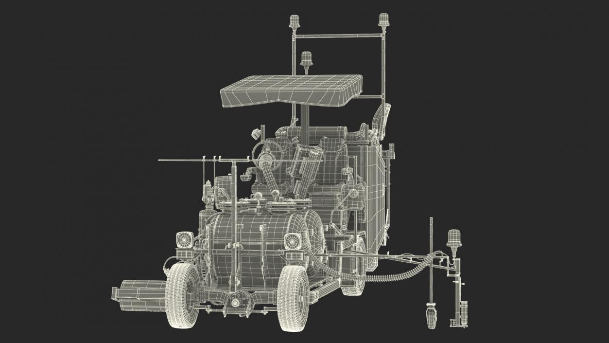 3D model Automatic Road Marking Machine