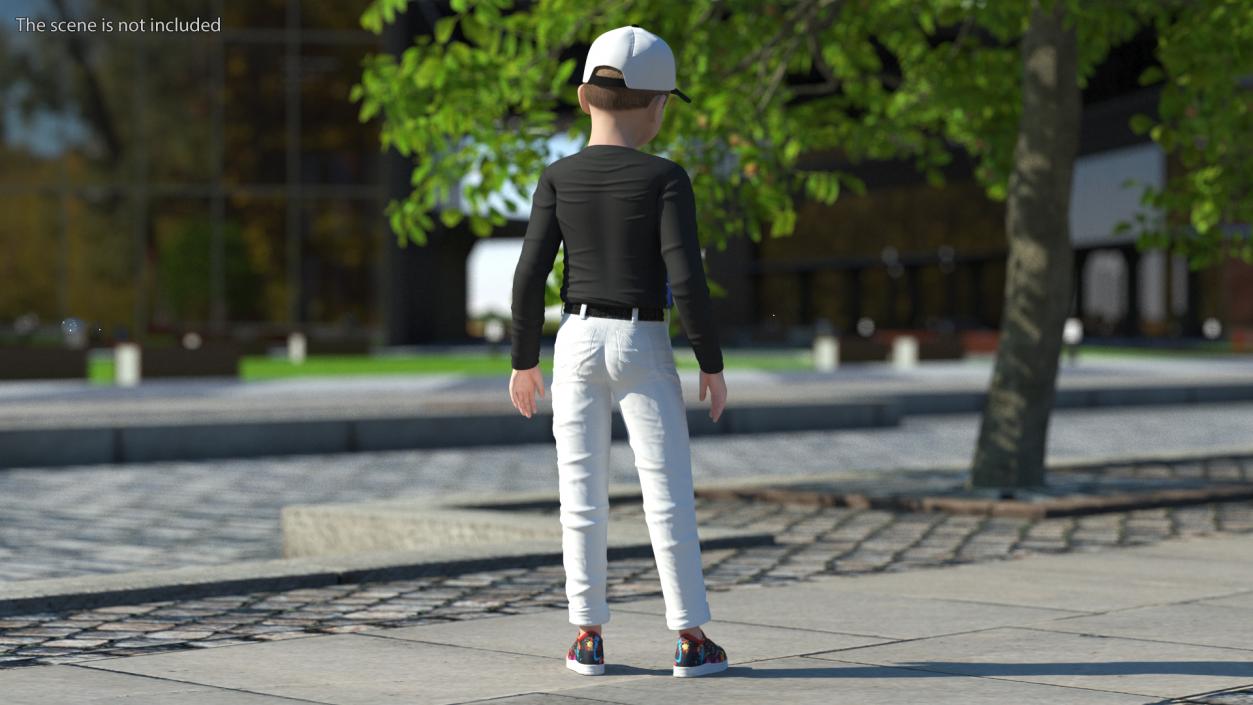 Realistic Child Boy Street Style 3D