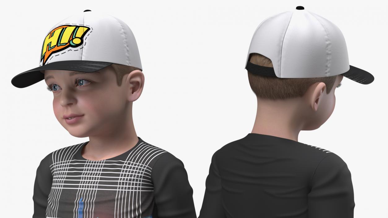 Realistic Child Boy Street Style 3D