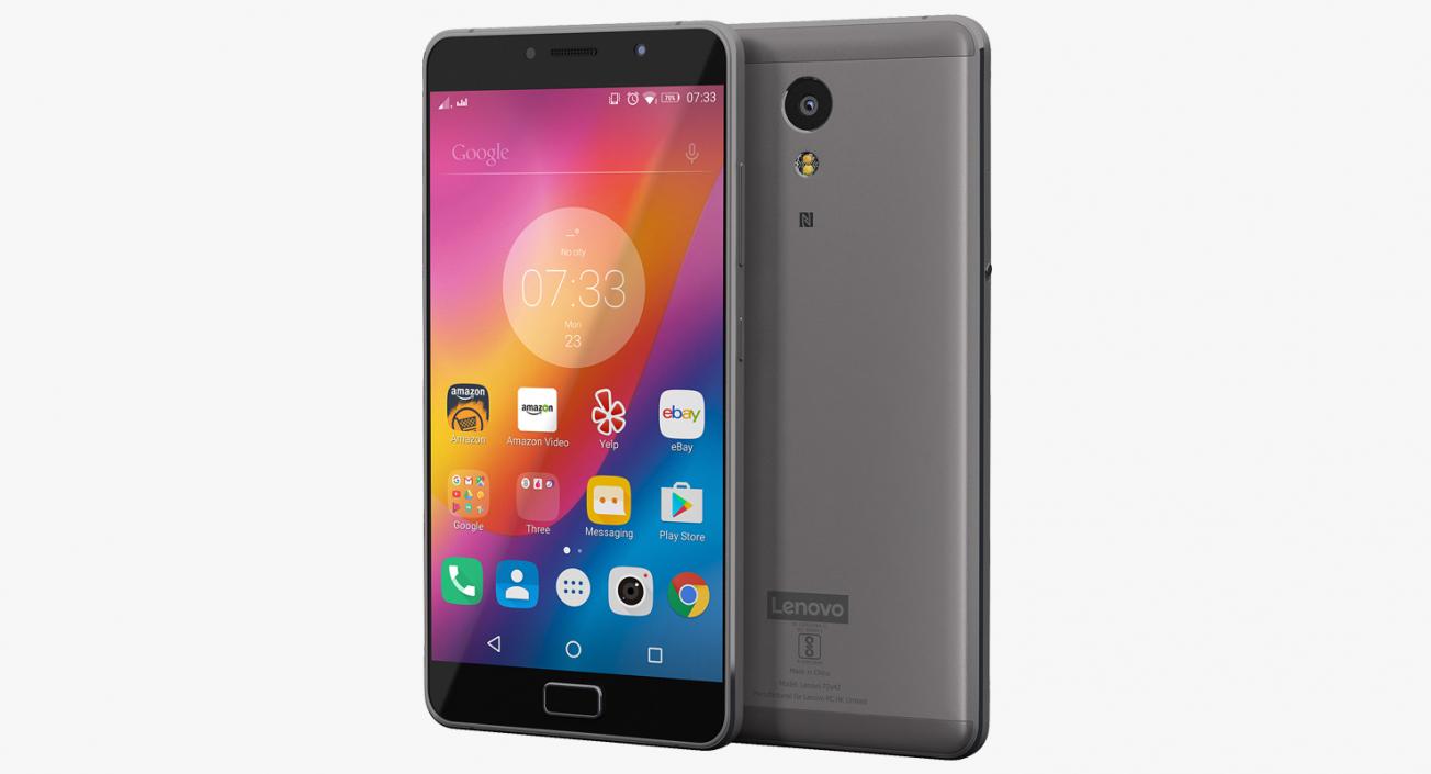 3D Lenovo P2 Graphite Gray model