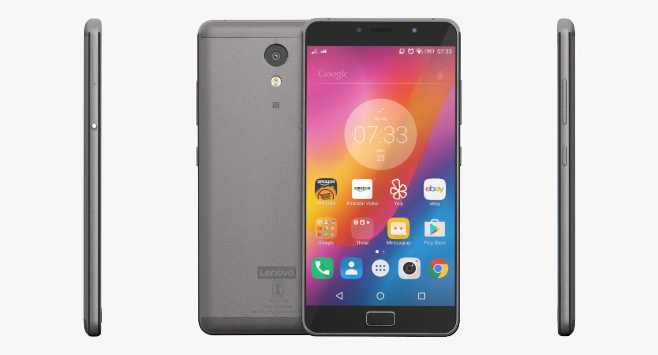 3D Lenovo P2 Graphite Gray model