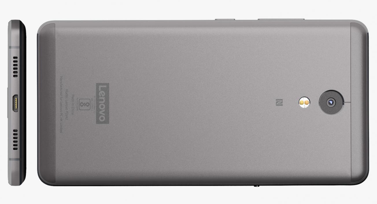 3D Lenovo P2 Graphite Gray model