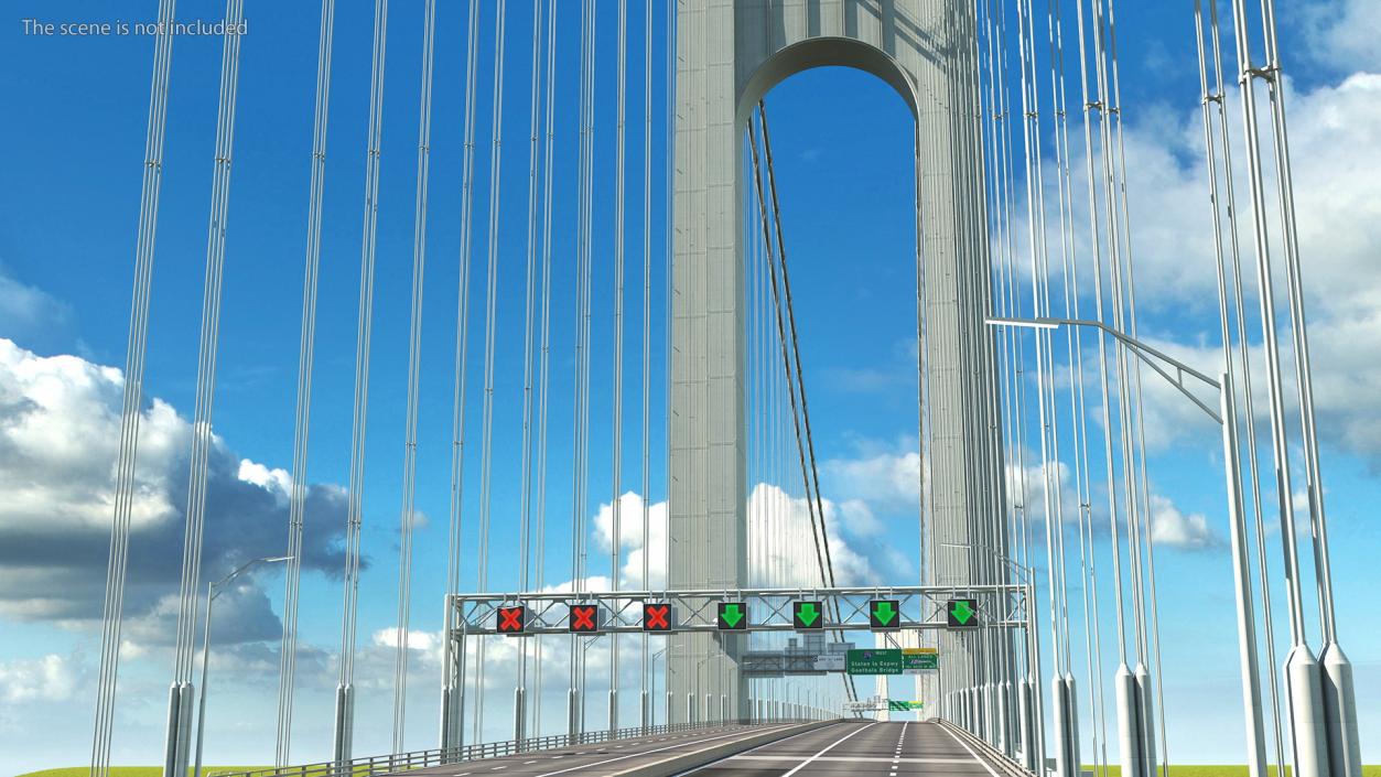 Suspension Bridges Collection 3D model