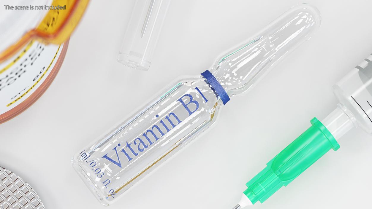 3D Vitamin B1 Thiamine 1ml Ampoule