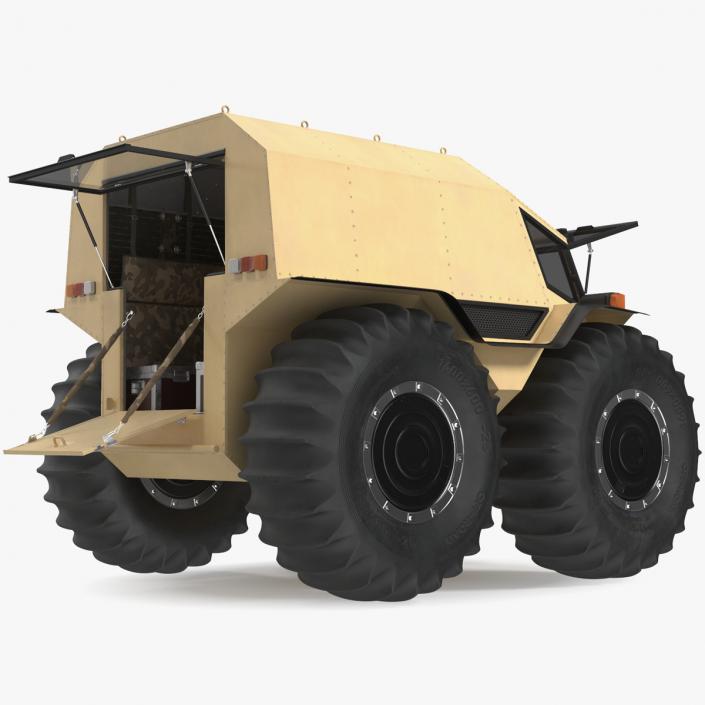 3D model Sherp ATV Rigged for Maya