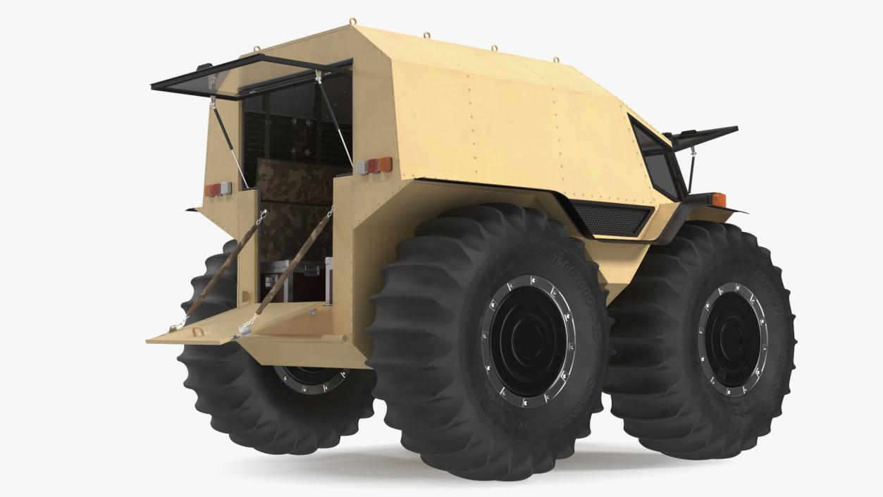 3D model Sherp ATV Rigged for Maya