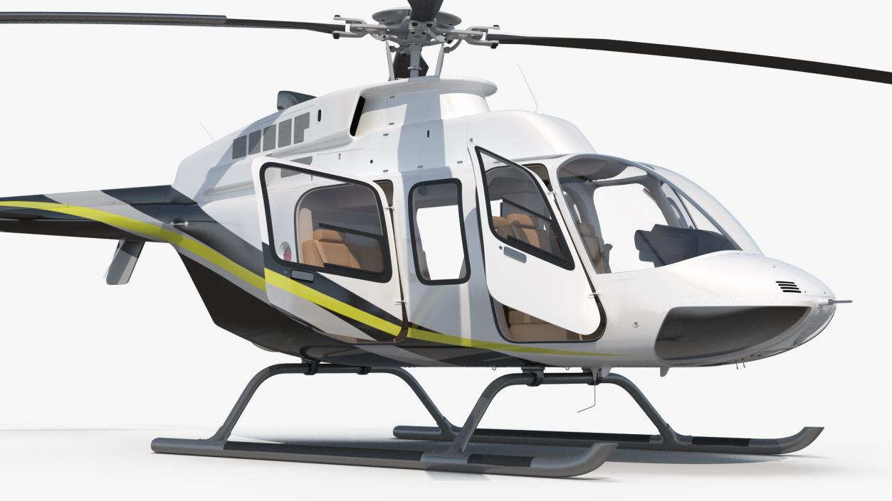 Civilian Passenger Helicopter Generic Rigged 3D model