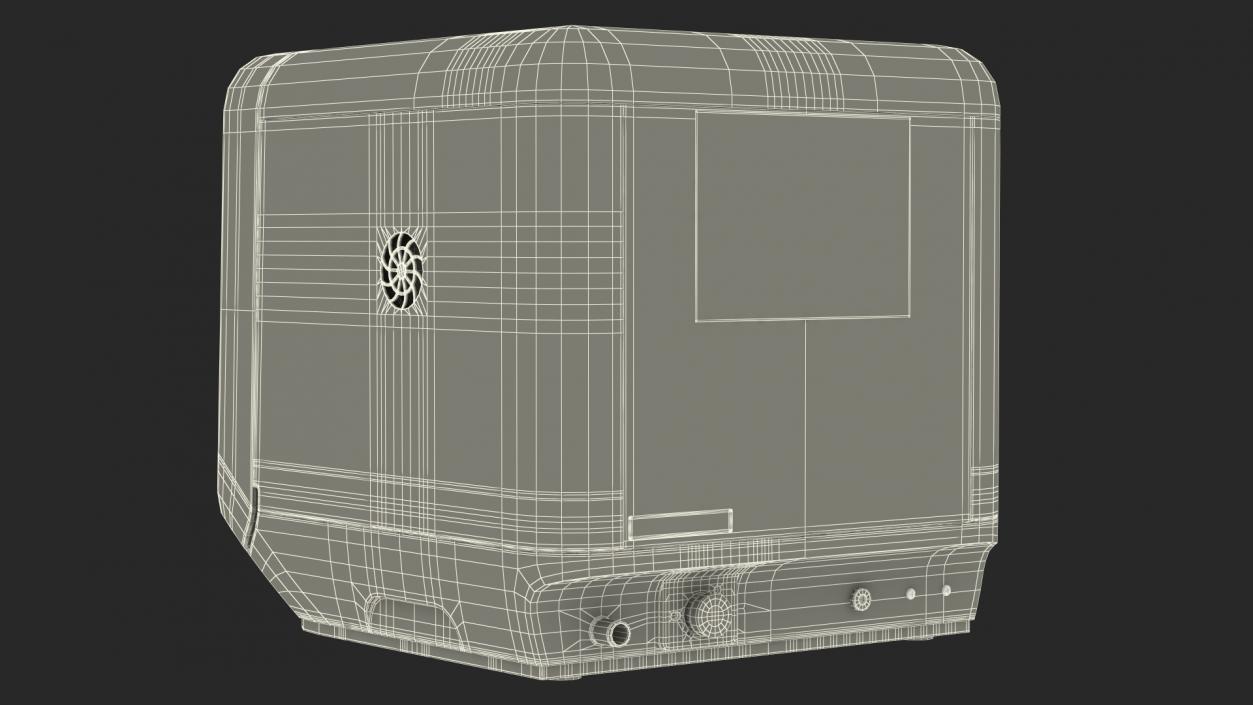 3D model Small Portable Dishwasher Turned On