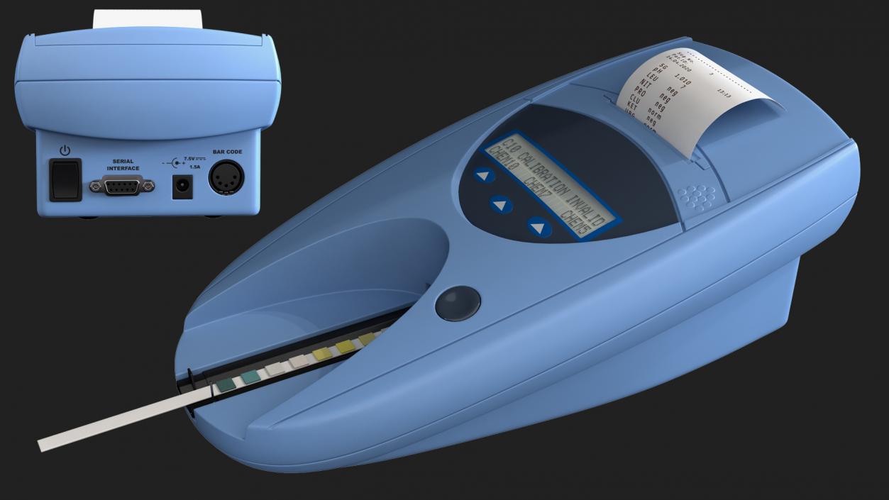 3D model Small Semi Automated Urine Analyzer