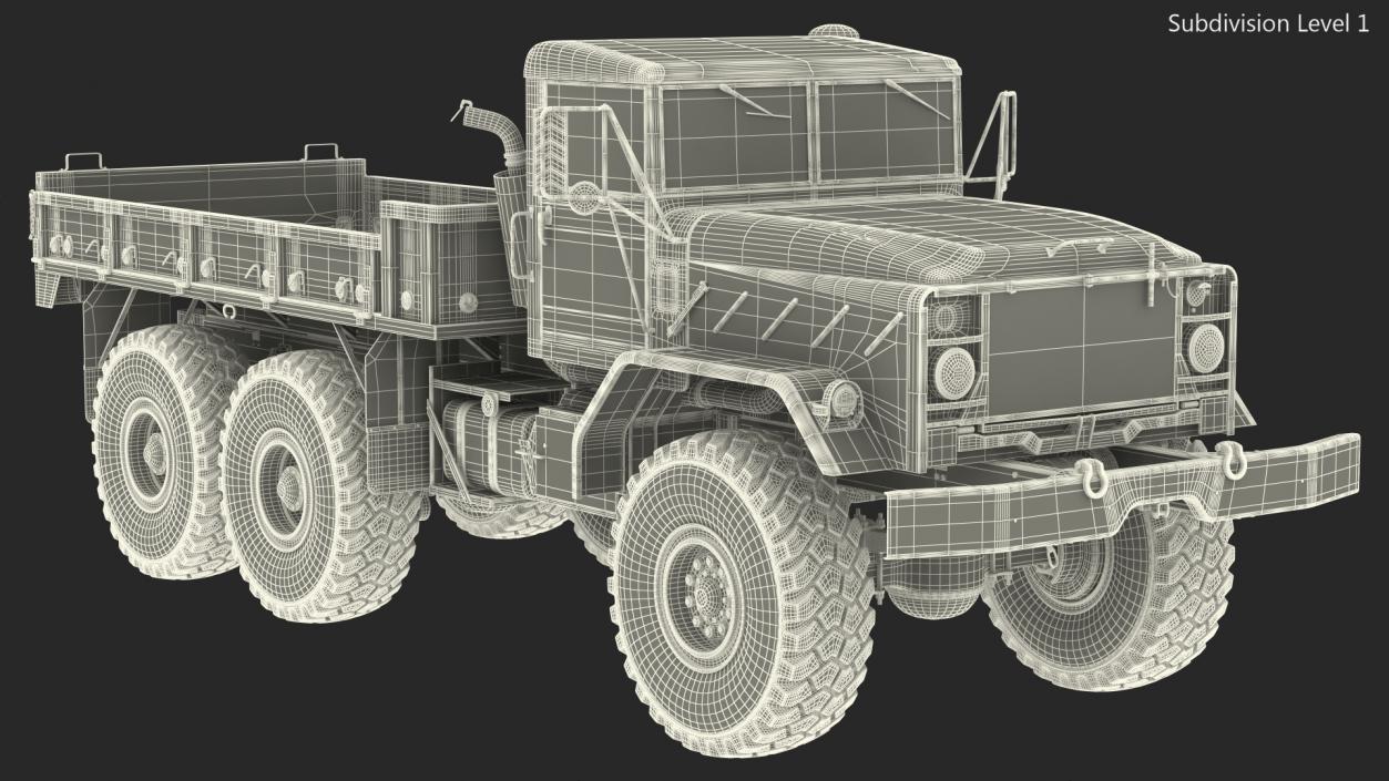 3D M939 Military Cargo Truck Light