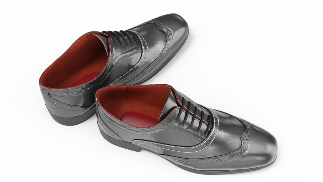 Classic Mens Dress Shoes 3D model