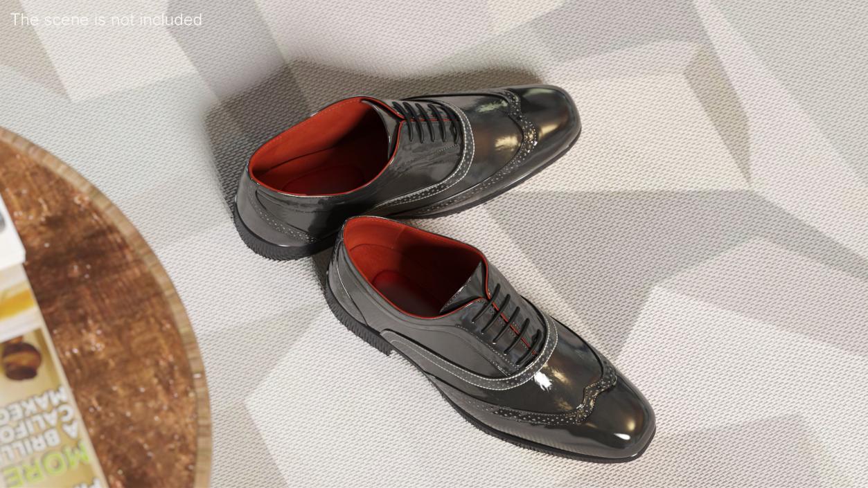 Classic Mens Dress Shoes 3D model