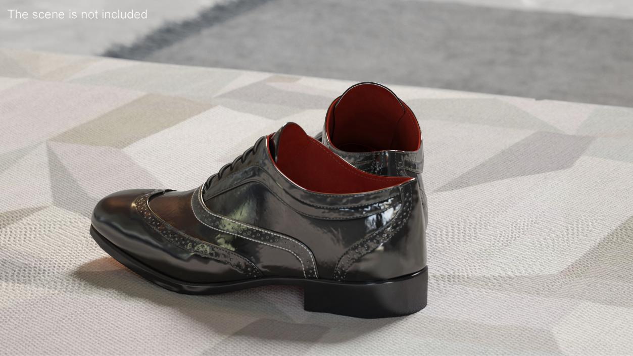 Classic Mens Dress Shoes 3D model