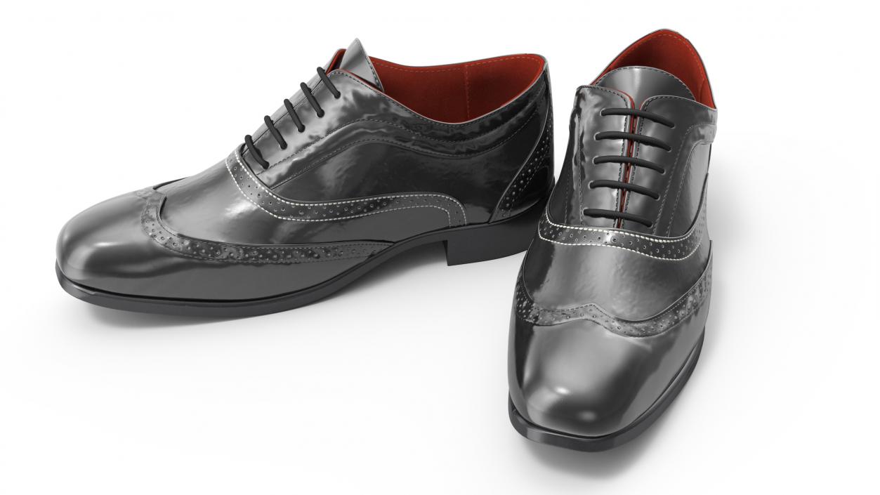 Classic Mens Dress Shoes 3D model