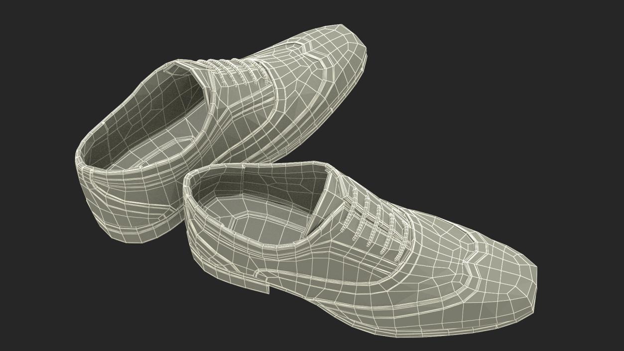 Classic Mens Dress Shoes 3D model