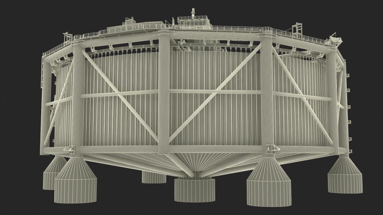 3D model Ocean Farm 1 Offshore Fishfarm