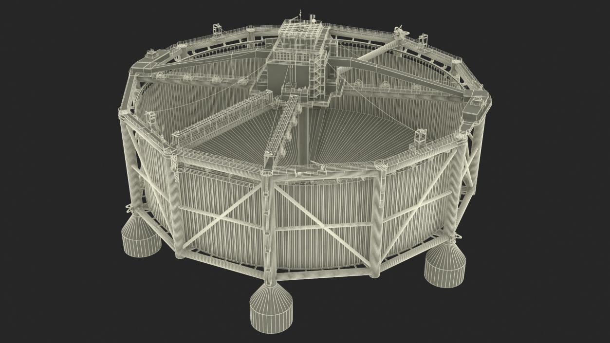 3D model Ocean Farm 1 Offshore Fishfarm