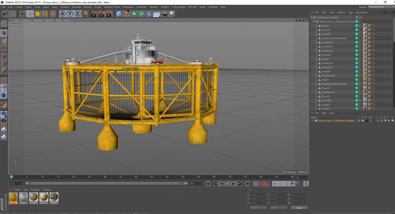 3D model Ocean Farm 1 Offshore Fishfarm