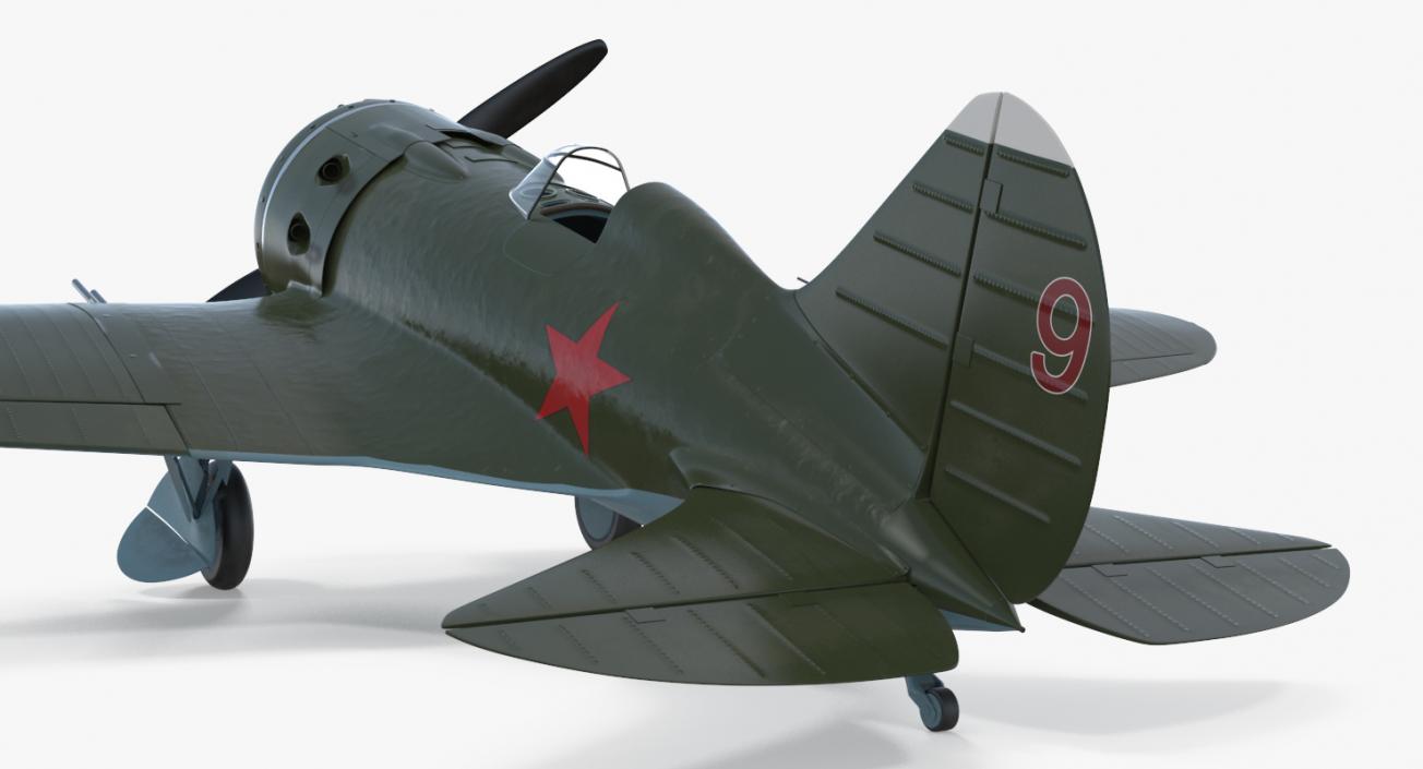 WWII Rigged Fighter Aircraft Collection 3D model