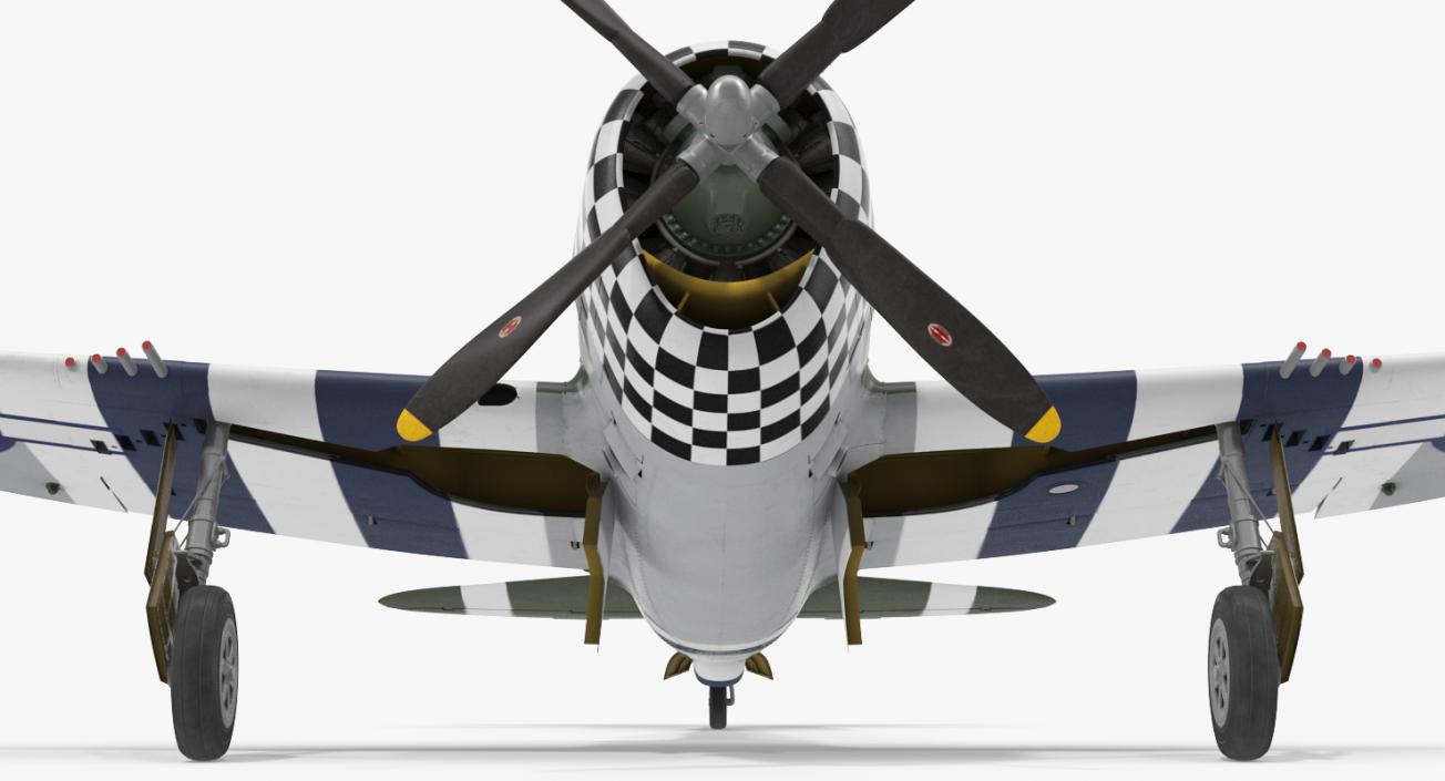 WWII Rigged Fighter Aircraft Collection 3D model