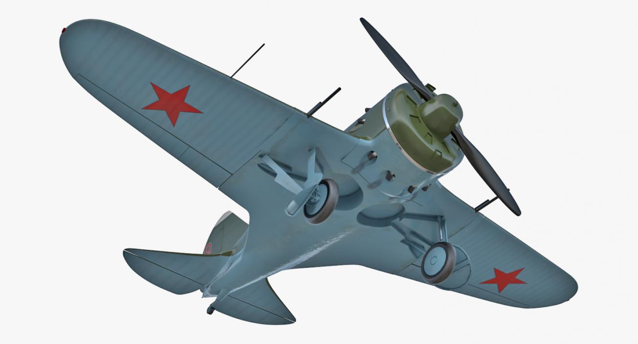 WWII Rigged Fighter Aircraft Collection 3D model