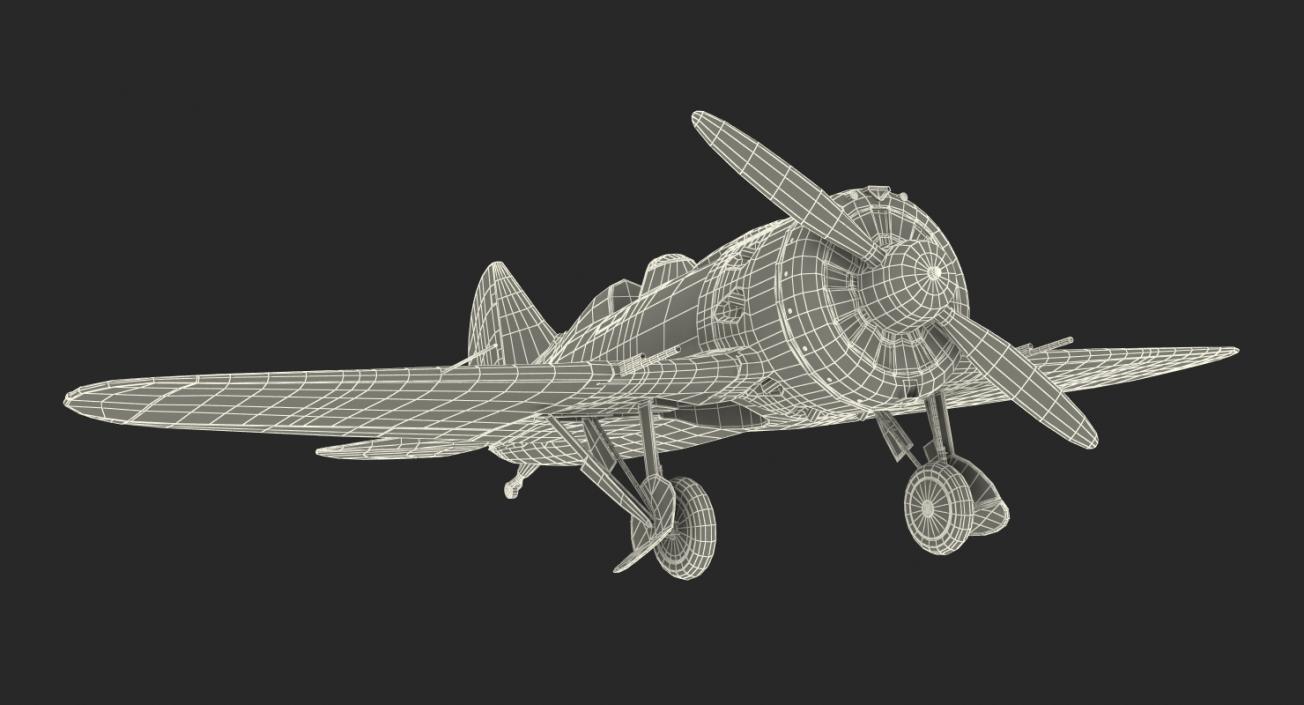 WWII Rigged Fighter Aircraft Collection 3D model