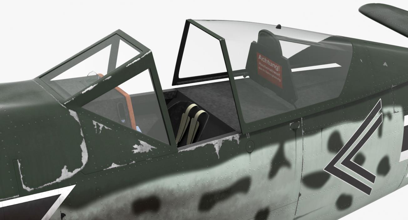 WWII Rigged Fighter Aircraft Collection 3D model