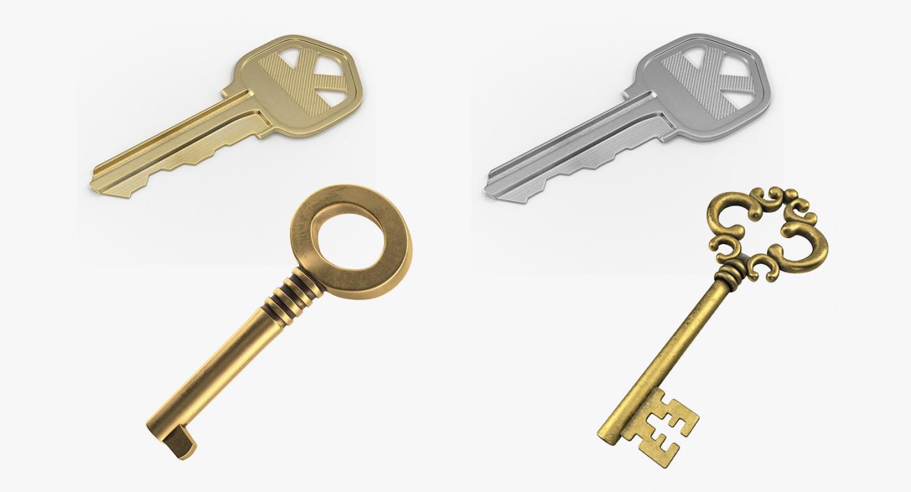 3D model Door Keys Collection