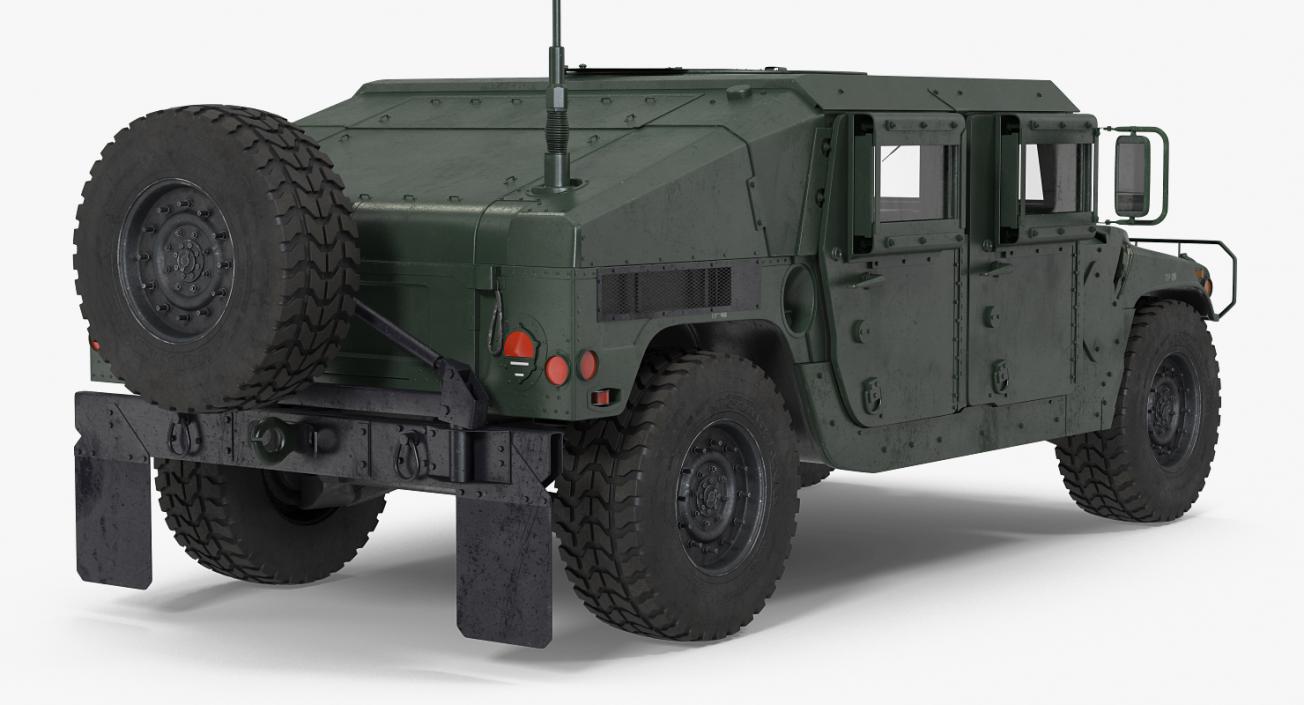 3D Humvee M1151 Simple Interior model