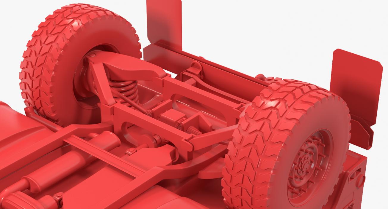 3D Humvee M1151 Simple Interior model