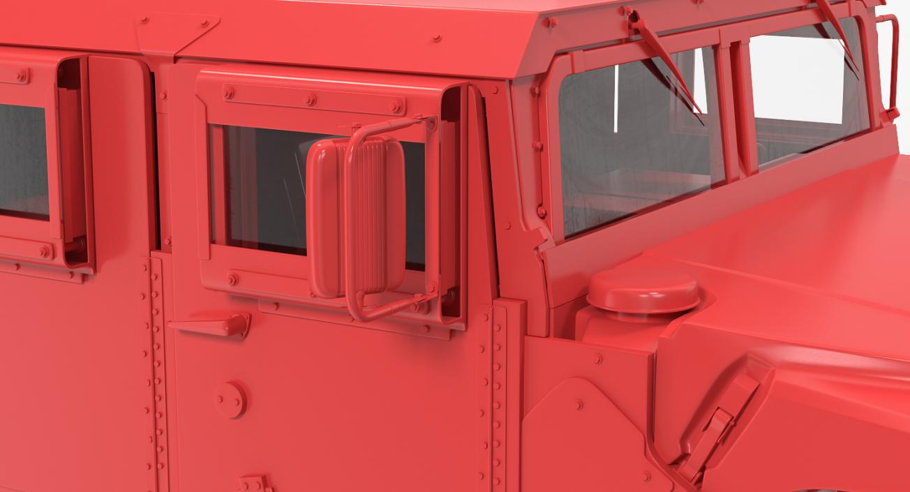 3D Humvee M1151 Simple Interior model