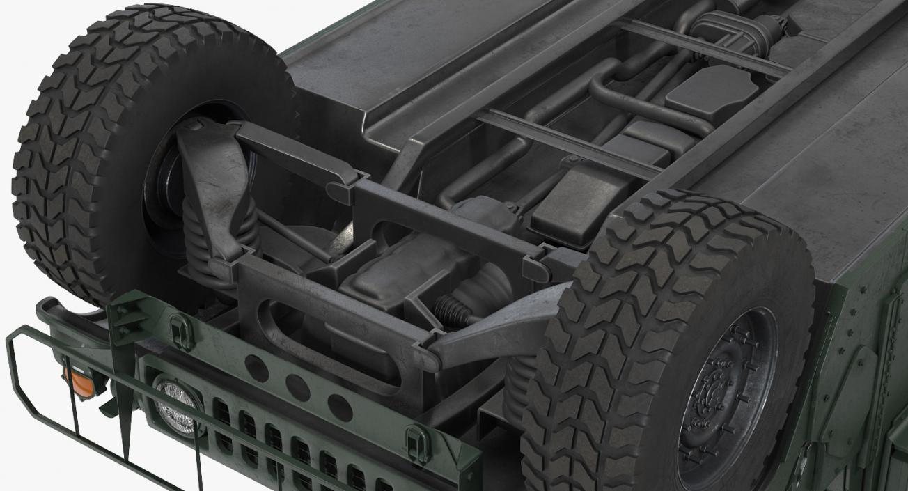 3D Humvee M1151 Simple Interior model