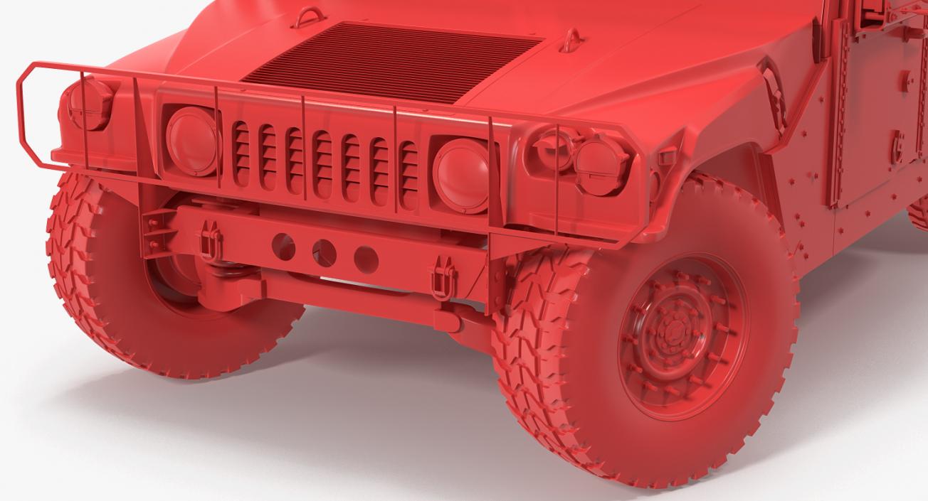 3D Humvee M1151 Simple Interior model