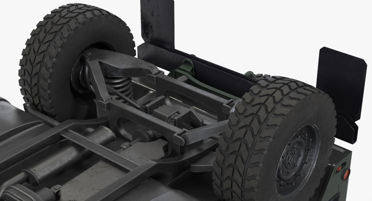 3D Humvee M1151 Simple Interior model