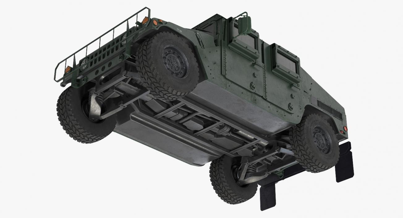 3D Humvee M1151 Simple Interior model