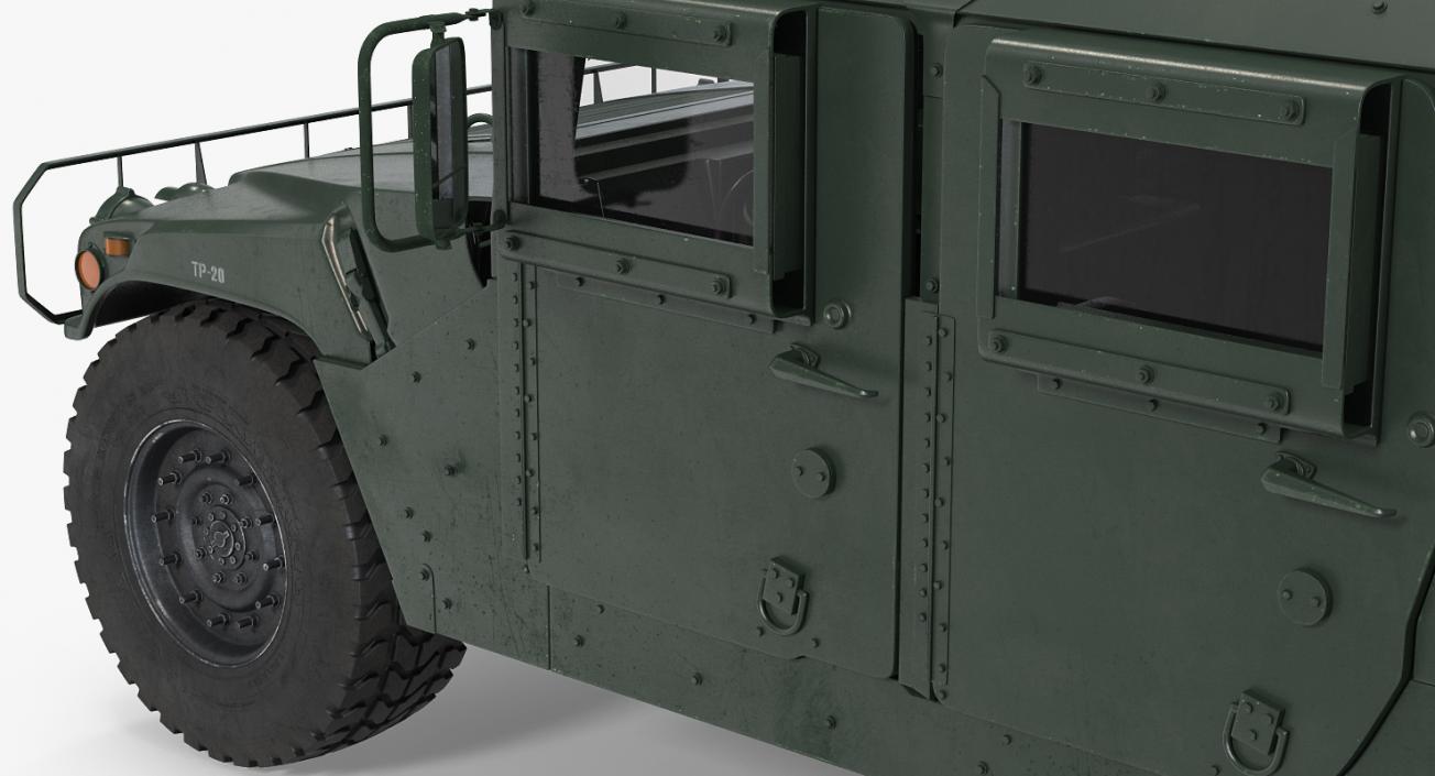 3D Humvee M1151 Simple Interior model